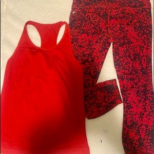 Fabletics Cropped leggings set size M